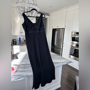 Vintage 1990s Selena size 16 formal gown, black stunner